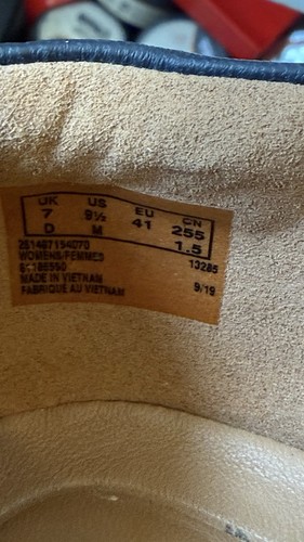 Clarks Unstructured Slipper Leder Schuhe Größe UK 7 EU 41 in Navy - Bild 10 von 14