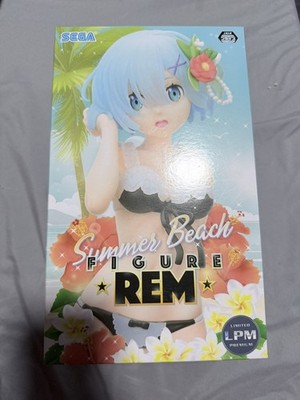 SEGA LPM Re:Zero Rem Summer Beach Swimsuit Limited Premium Figure - Brand New