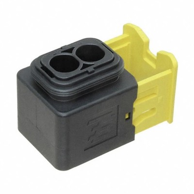 TE HDSCS 2-Pin High Current Receptacle Housing MCP 6.3 Black 1-1564542-1