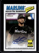 2026 Topps Heritage Agustin Ramirez Real One Auto #ROA-AR Marlins
