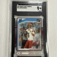 2024 Panini Clearly Donruss Jayden Daniels Rookie SGC 9