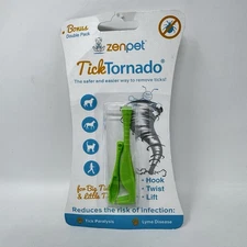 Tick Tornado Pro ZenPet Pet Dog Horse Cat Tick Removal Tool Quick Easy & Safe