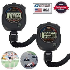 1/2PCS Digital Stopwatch Sports Counter Chron...