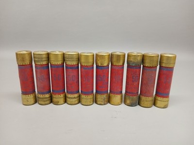 Lot of 10 Eagle 50 Amp One Time Fast Acting Cartridge Fuses