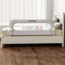 New UPGOGO Folding Bed Rail for Toddlers Baby crib Guard- Grey 59 x 24
