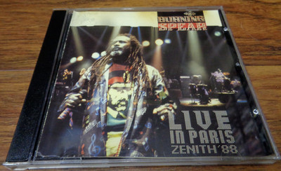 BURNING SPEAR LIVE IN PARIS CD (SLASH 1989) HTF TESTED REGGAE MINT DISC