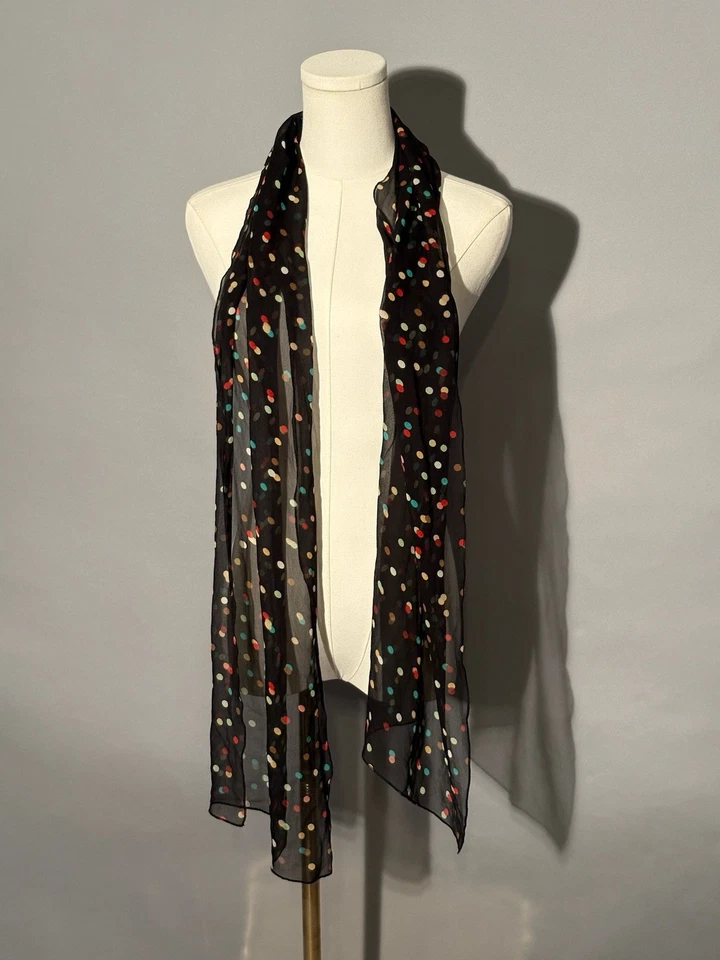 Women's Scarf Polkadot Sheer Party - Image 2 of 4