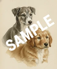 Dog Portrait Art| Digital Download | Photo Wallpaper Phone Desktop