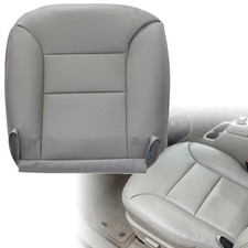 Driver Side Bottom Replacement Leather Seat Cover 132 Compatible with Gray
