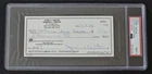 JOHNNY UNITAS Signed Personal Check-HALL OF FAME-BALTIMORE COLTS-PSA 9 Auto