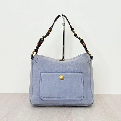 ショルダーバッグ Coach Chelsea Hobo Blue Nubuck Shoulder Coach Chelsea Hobo Bag Nubuck Leather Blue Vintage Shoulder