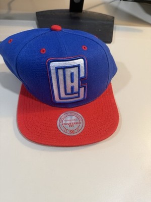 Mitchell & Ness Los Angeles LA Clippers NBA Red White Blue Snapback Adj Hat Cap