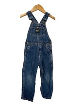 Vtg Osh Kosh B'Gosh Denim Overalls Bib Vestbak Denim USA 100 Cotton Size 3T