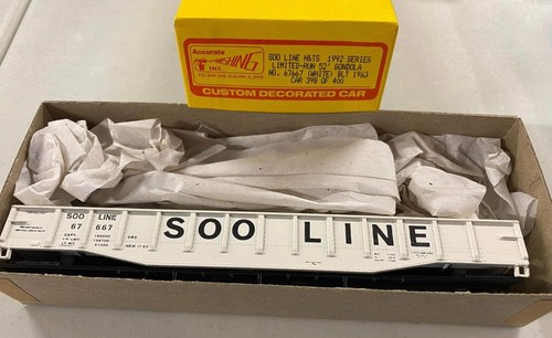 Acabado preciso HO 67667 Soo Line HS 50' góndola (blanco) kit de funcionamiento limitado | Zustand: New