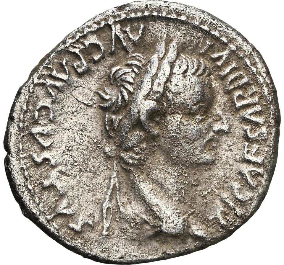 Emperor Tiberius & Pax Biblical Jesus Penny NGC Silver Roman Ancient Coin D558 - Image 2 of 4