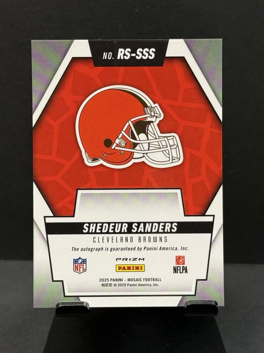 レア超美品プレミアム希少天板 Win11SSD1TB16GBOffice SV1 2025 Mosaic Football Shedeur Sanders Rookie Auto Scripts Blue No