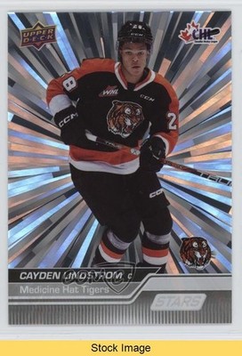 2023-24 Upper Deck CHL Stars Outburst Cayden Lindstrom #317 READ 16nz