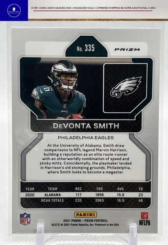 Panini Prizm DeVonta Smith 2021 #335 radiocontrol - Imagen 2 de 2