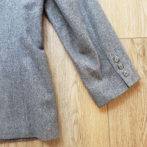 Vintage Pendleton Women's Size 12 Gray Wool Double Button Blazer Jacket Classic - Picture 7 of 22