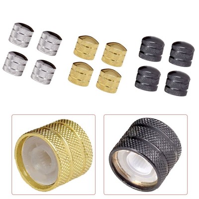 E-Gitarren Knopf Silber Gold Schwarz Volumen 4 Stück Zubehör Hochwertig