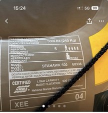 500 inflatable boat set Gs seahawk  boat set, for 5 passengers. Good Condition.