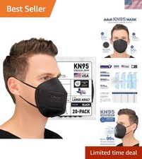 KN95 Face Masks - 20 Count Pack for Adults  Children, Adjustable Fit