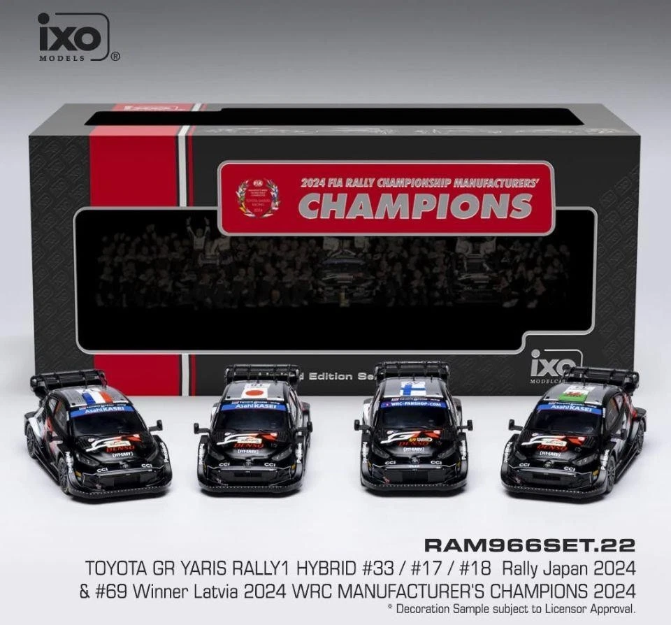 IXO Toyota GR Yaris Rally1 Hybrid Rally Mundial 2024 1:43 Foto 3 de 3