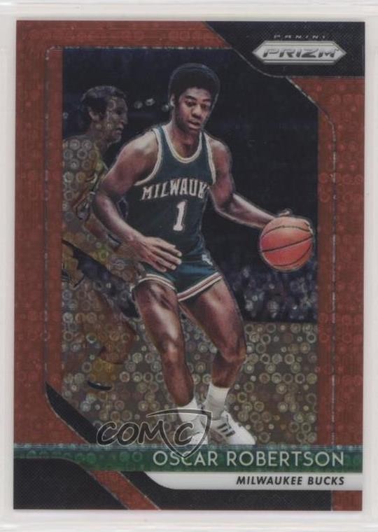 2018-19 Panini Prizm Fast Break Red Prizm 90/125 Oscar Robertson #125 HOF 0ad