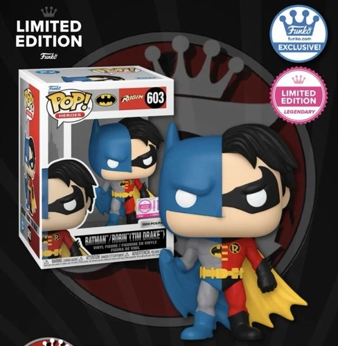Funko POP Batman/Robin Tim Drake #603 LE 1200 W/ Protector in hand ready to ship