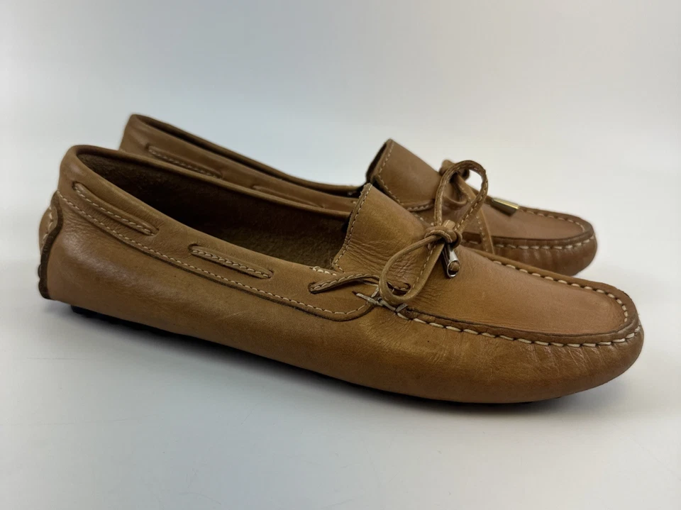 Mocassim Mercanti Fiorentini Driving Moc Couro Marrom Feminino 6 W de Largura - Imagem 4 de 4