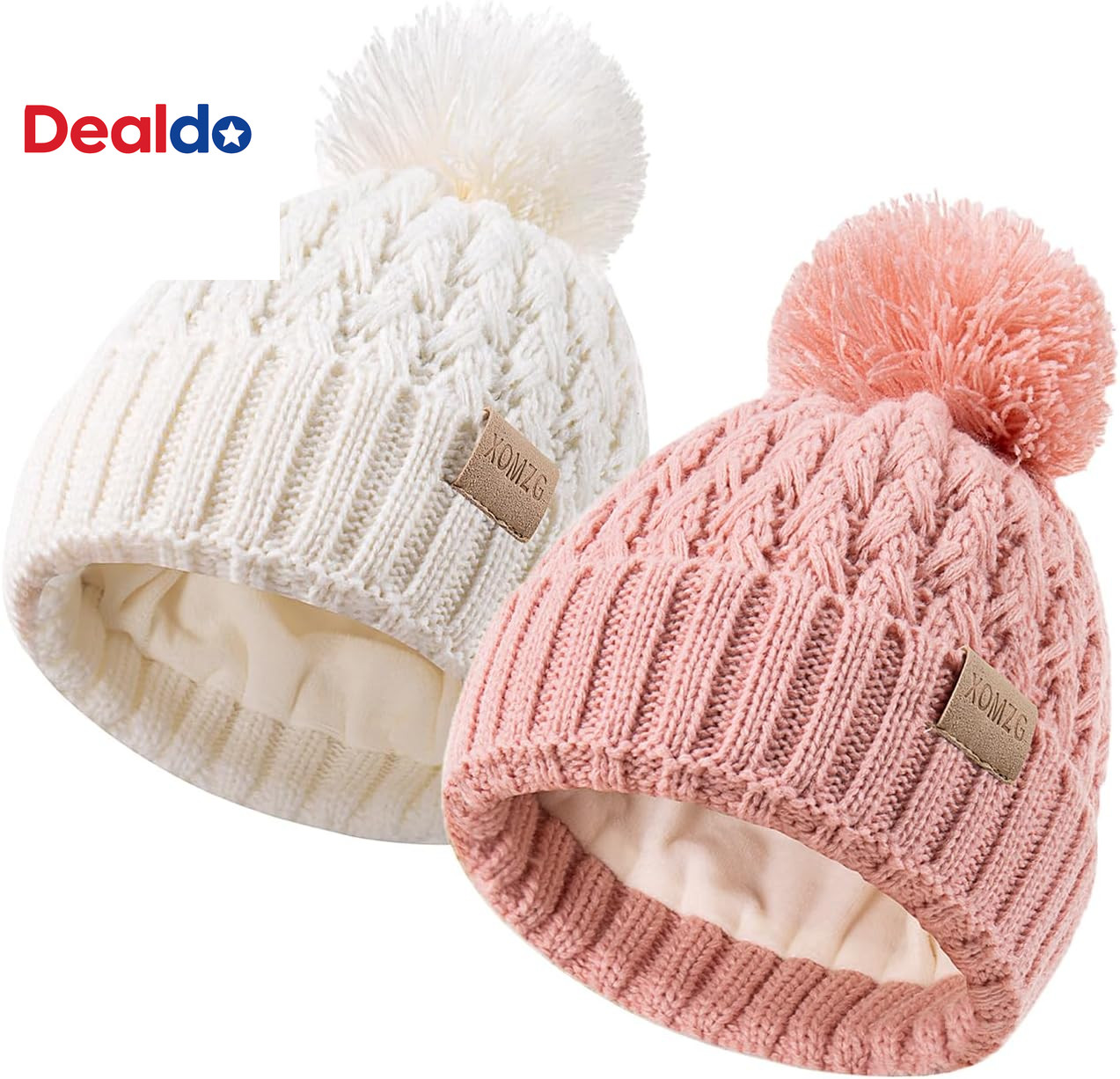 With 2-pack,warm Winter Hats For Boys And Girls,infant Fleece L