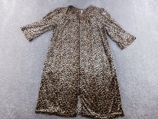 White Stag Large 12-14 Womens Sleepwear Rob Brown Animal Print 3/4 Sleeve