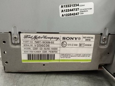 7M5T18C939EE 147677 audio system FORD FOCUS BERLINA CAP AMBIENTE D 2006