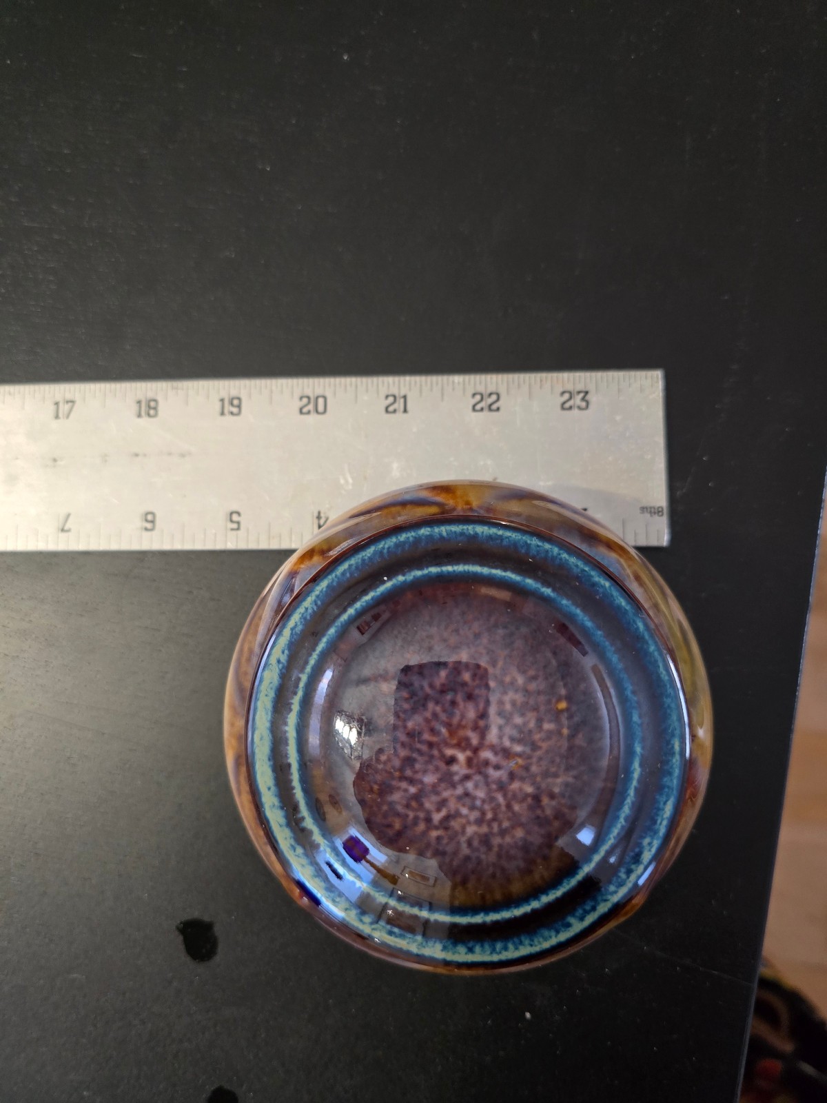 SIGNED BILL CAMPBELL STUDIO ART POTTERY COVERED SUGAR BOWL DRIP GLAZE FREE SHIP!