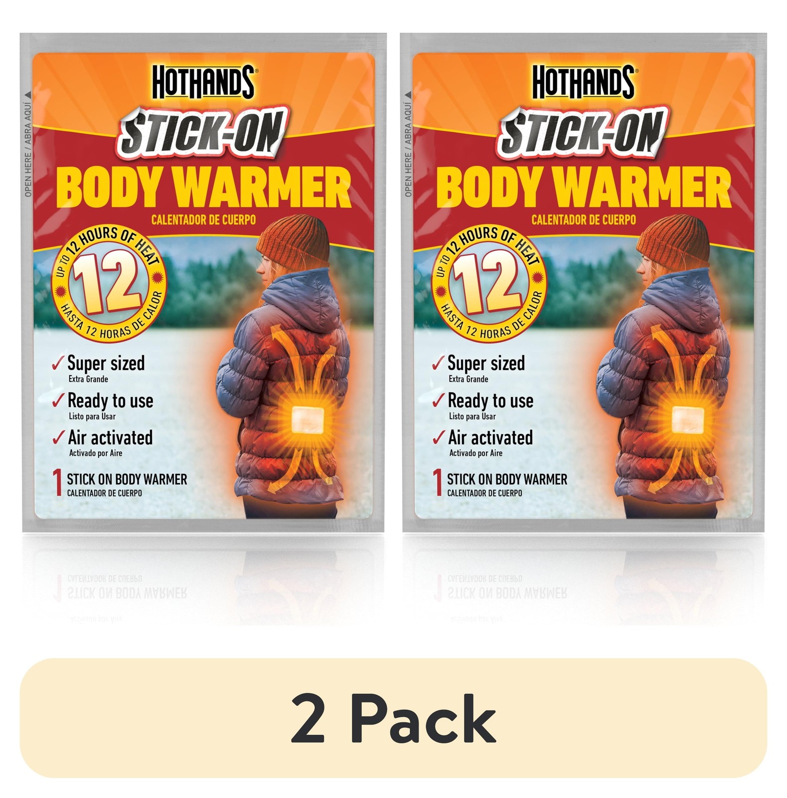 (8 pack) HotHands Stick-On Body Warmers,NEW PRODUCT EXPLOSION