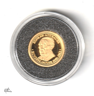 BRD Medaille Konrad Adenauer Gold 999 741