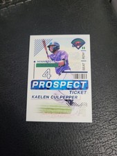 2024 Panini Prospect Edition Kaelen Culpepper #198 Blue 061/199 (RC)