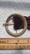 Vintage Victorian Signed WMCA Rhinestone Buckle 1900-1930's