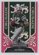 2023 Panini Rookies & Stars Crusade Pink Prizm 11/75 Joe Namath #CR-21 HOF o7m