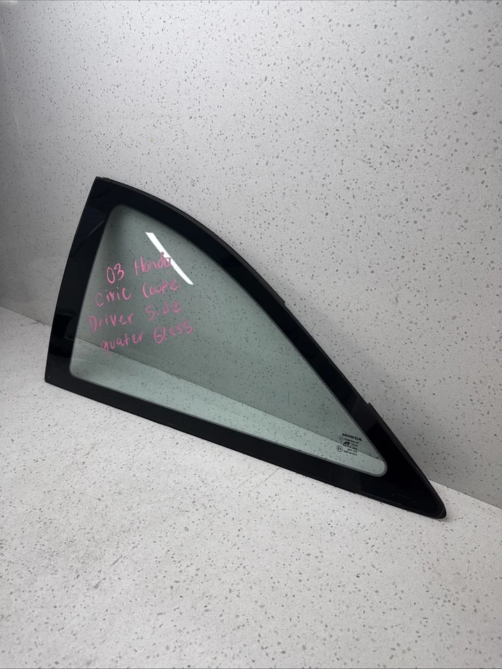 2001-2005 Honda Civic Coupe Left Driver Side Quarter Glass  OEM - Изображение 3 из 4