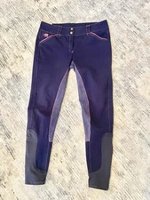 Piper Smartpak Women's 32L Full Seat Blue Equestrian Breeches Riding Pants- EUC