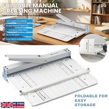 13.78" Manual Scoring Paper Creasing Machine w/Imperial Scale Folding A4 DIY New