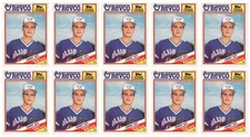 (10) 1988 Topps Revco League Leaders Baseball #27 Jimmy Key Lot Blue Jays