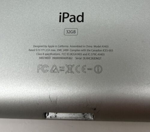 Apple IPAD Tablet A1403 3rd Generación Plata 132GB - Imagen 3 de 8