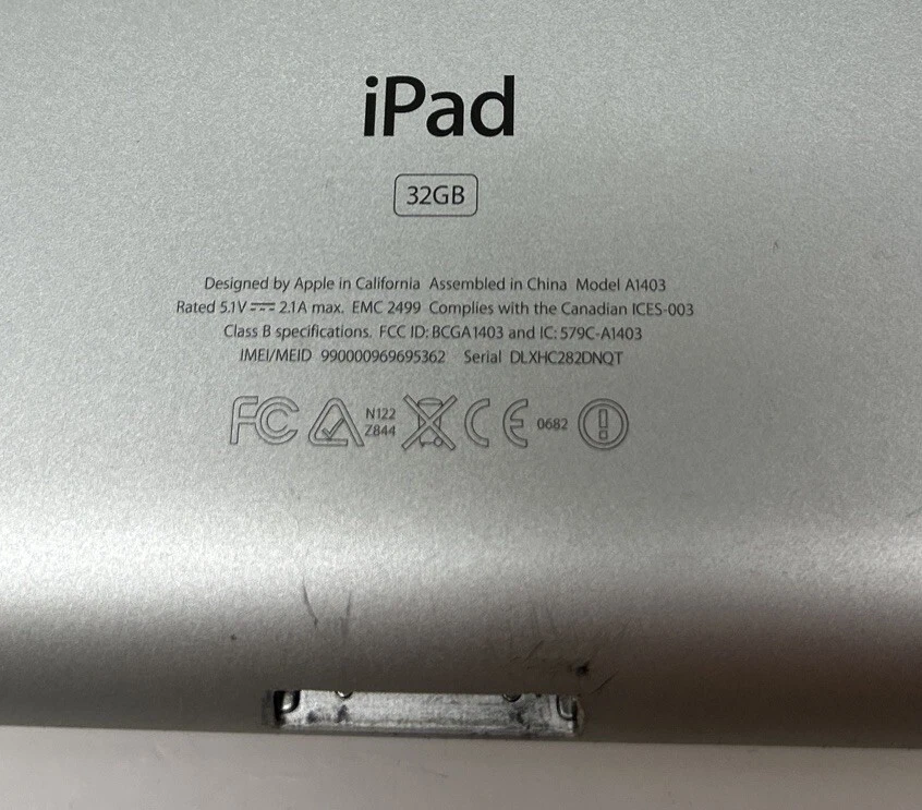 Tableta Apple iPad A1403 De Tercera Generación Plata 132GB - Imagen 3 de 4