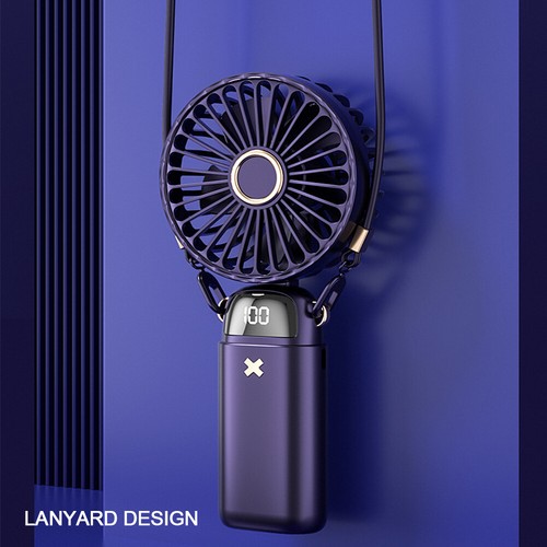 Electric Fan Portable Rechargeable Breeze Fan Integrated 3000/6000 MAh Batteries - Picture 7 of 10