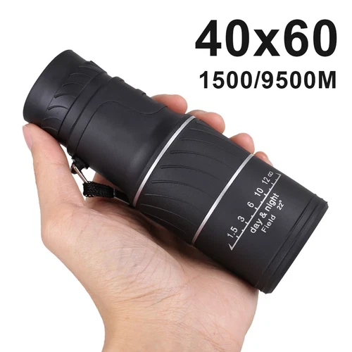 40X60 Monocular Binoculars With Night Vision BAK4 Prism High Power Waterproof - Picture 8 of 12