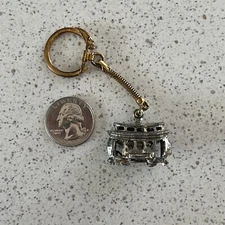 San Francisco Street Car Travel Souvenir Well Used Keychain Key Ring #44557