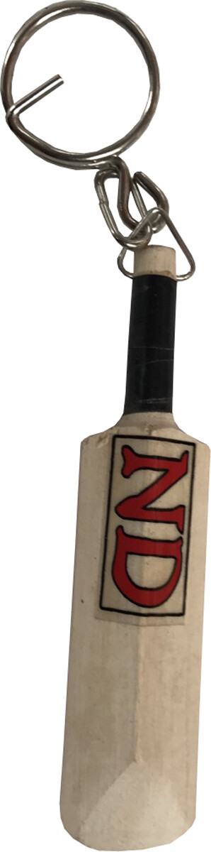 ND Cricket Fan & Supporters Novelty Mini Bat Key Ring With Logo Gift Item