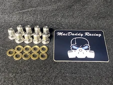 MacDaddy Racing Kawasaki KX500 STAINLESS STEEL Tall Head Nuts